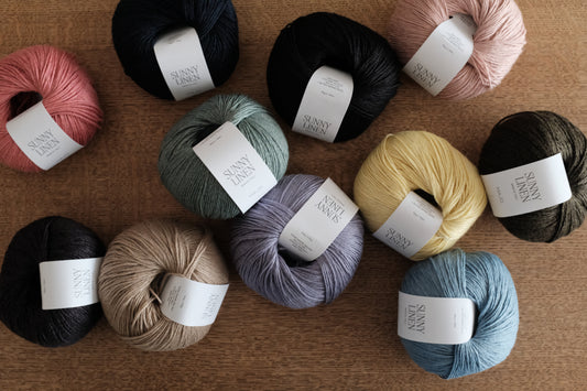 糸セット Sunny Linen で編む Acorde Cardi by Yety Knits