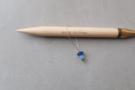 Stitch Marker - All blue doughnut