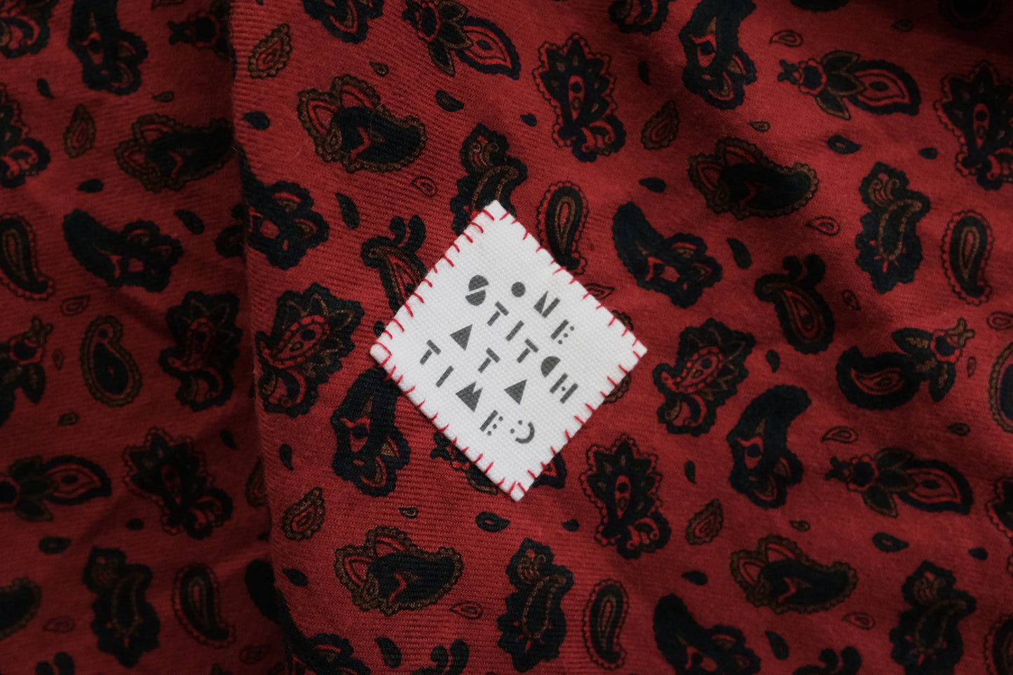 ONE STITCH AT A TIME コットンタグ