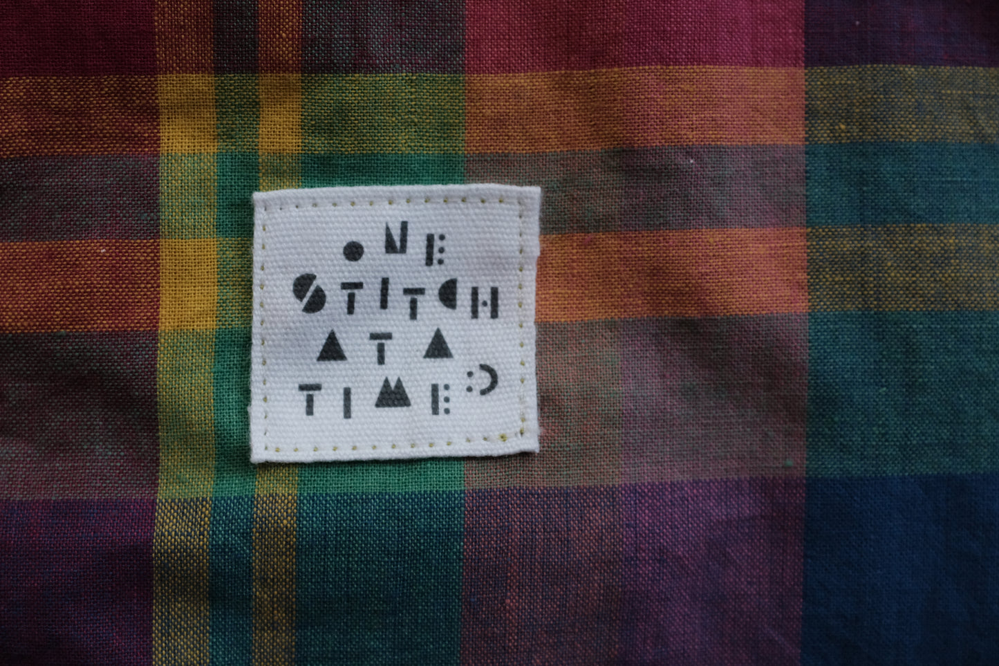 ONE STITCH AT A TIME コットンタグ