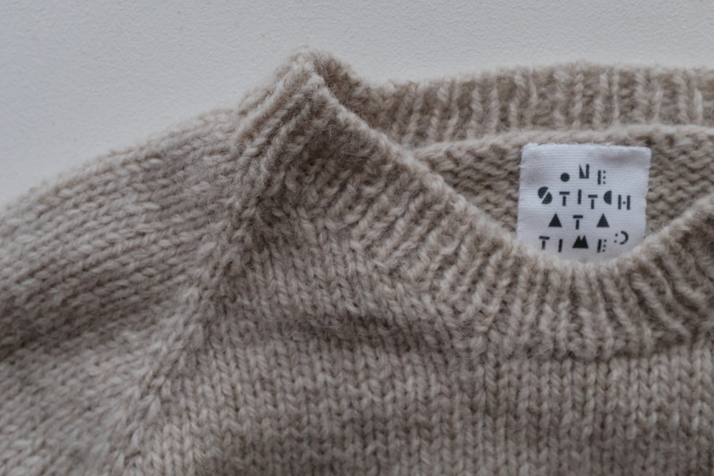ONE STITCH AT A TIME コットンタグ