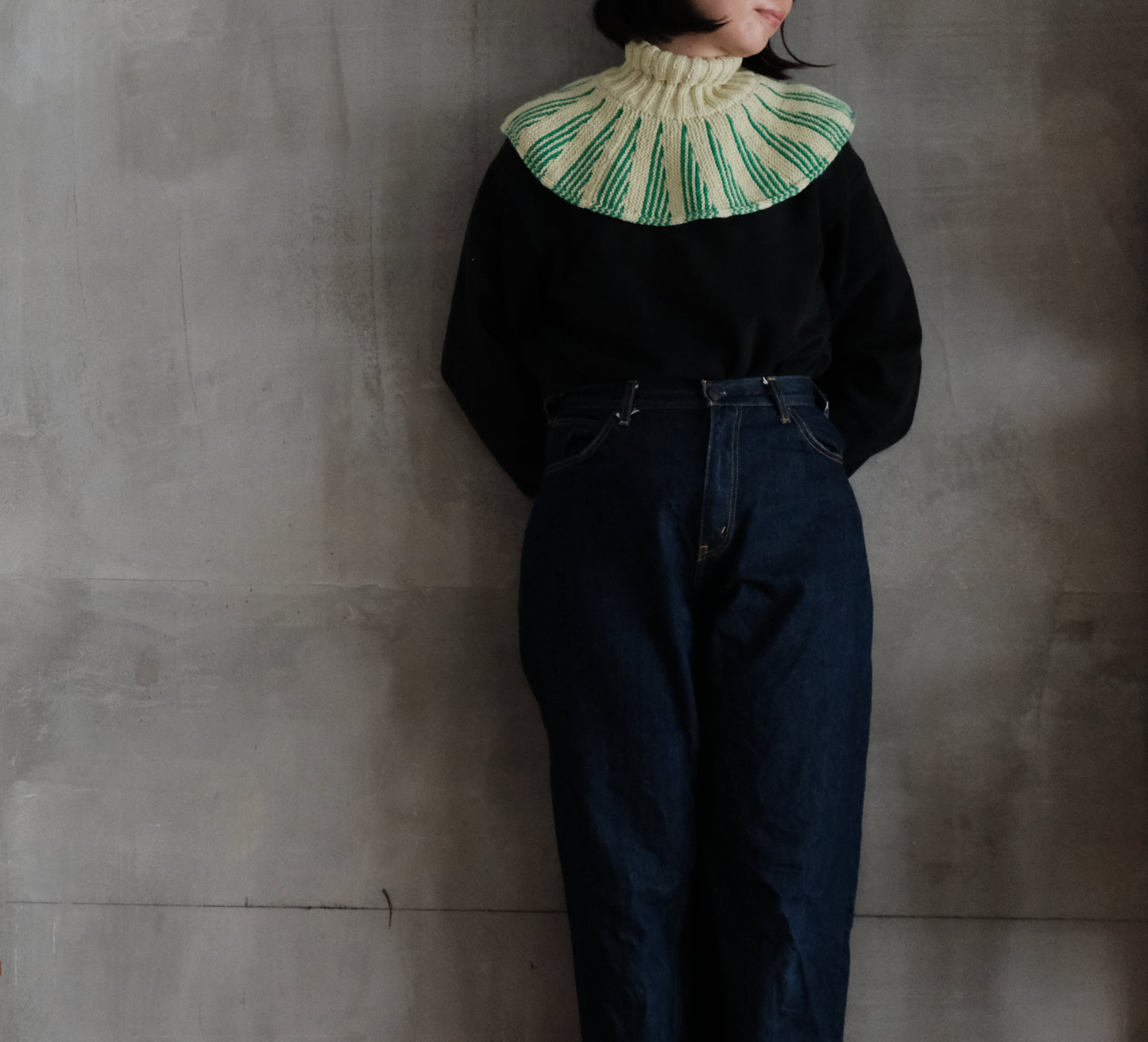 Sunny Poncho 糸セット - Periwinkle x Marigold