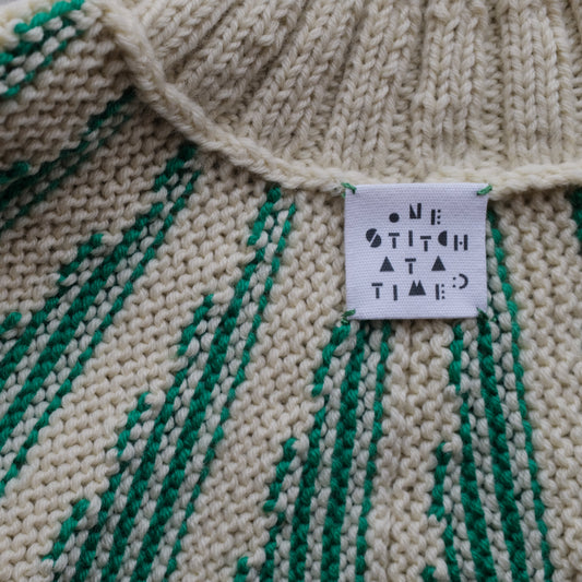 ONE STITCH AT A TIME コットンタグ