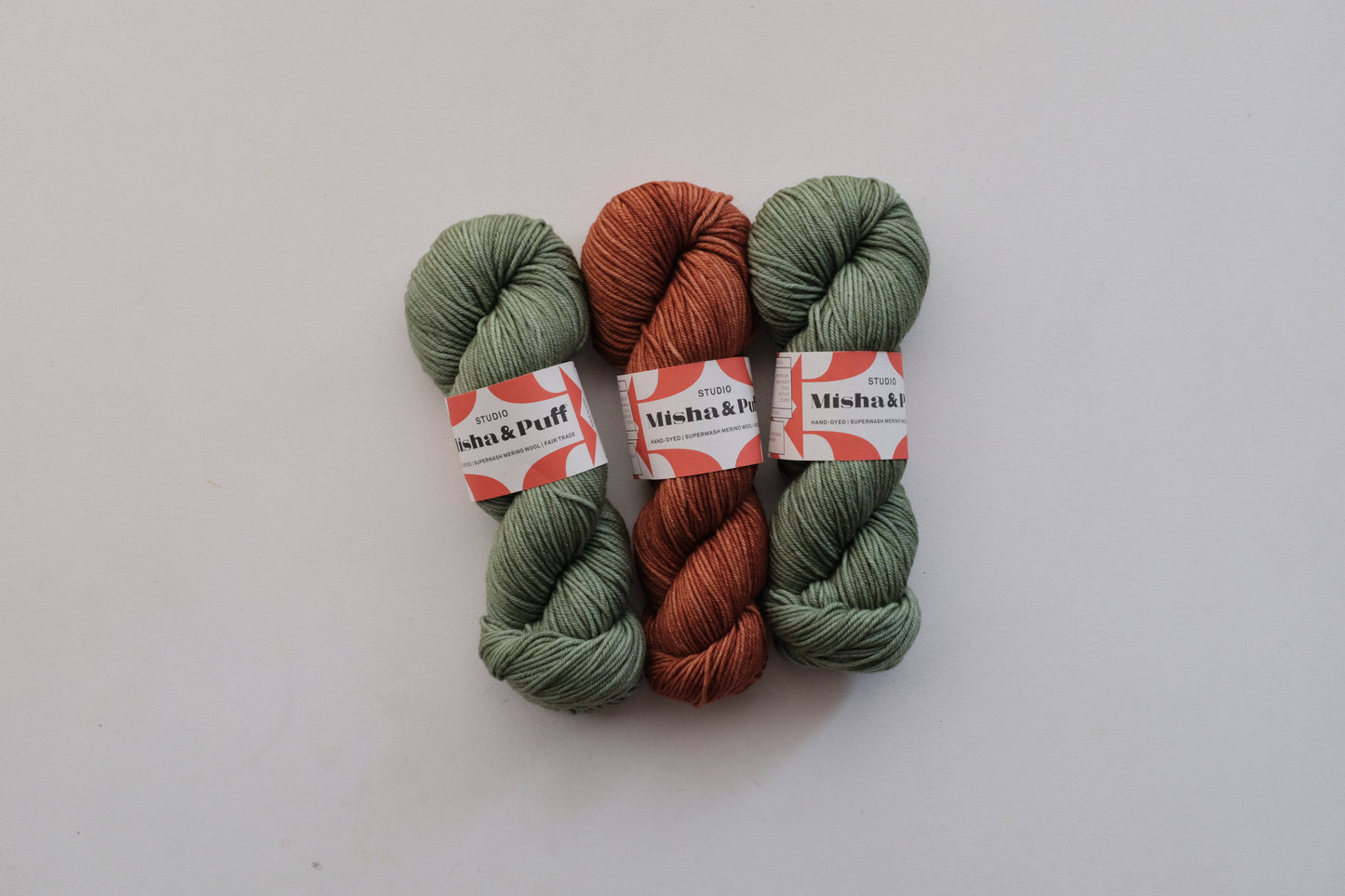 Sunny Poncho 糸セット - Jadeite x Terra