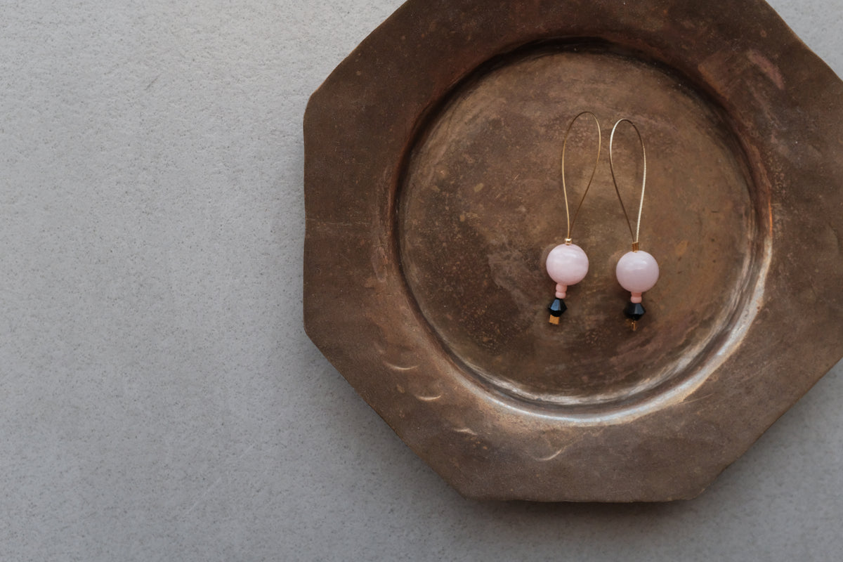 Stitch Marker - Pink jadeit