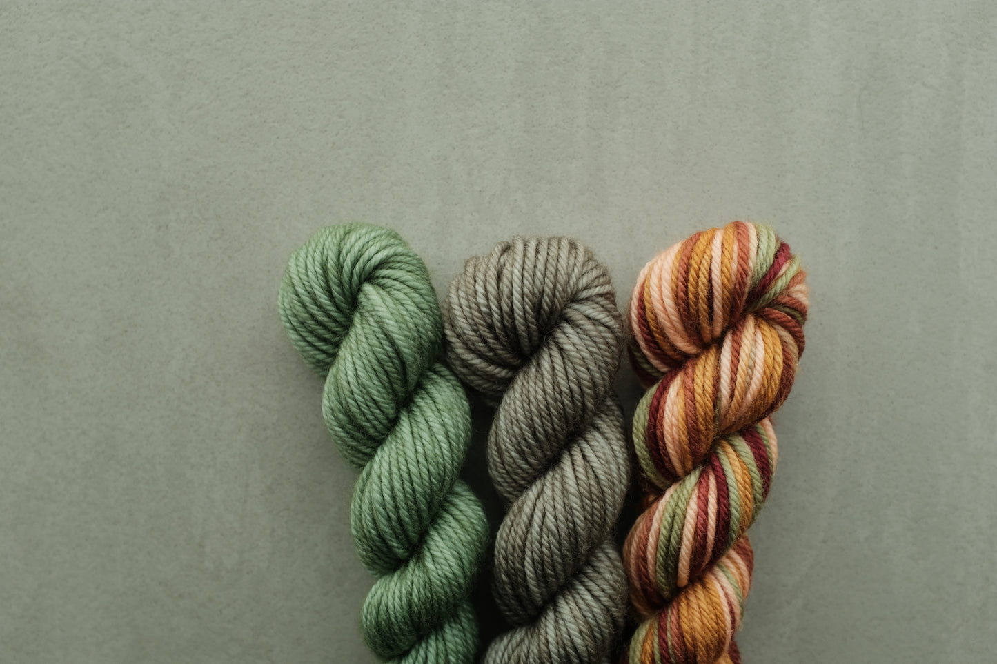 RWS Merino Wool 20g 3かせセット - Jadeite, Rustic Space Dye...