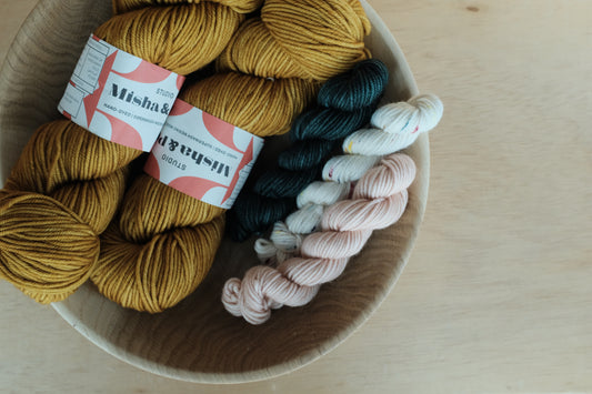 Laurel Vest 糸セット - Marigold, Faded Rose, Confetti Cake, Laurel