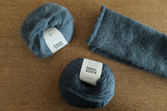 糸セット long trigger gloves by tiny C knit