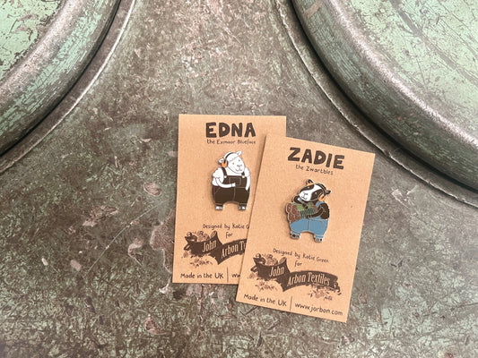 Edna & Zadie Enamel Pins