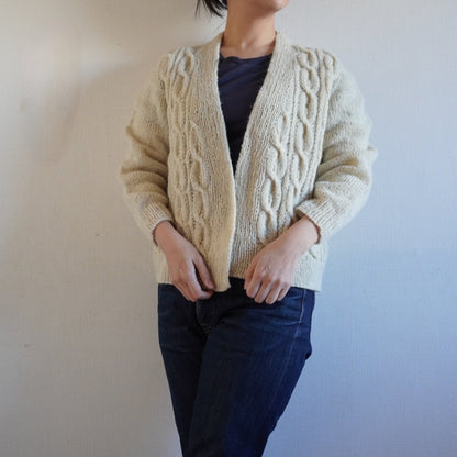 羊ノ糸で編む Calla Lily Cardigan by Tomoshi ts
