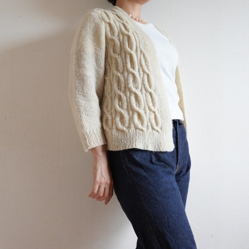 羊ノ糸で編む Calla Lily Cardigan by Tomoshi ts