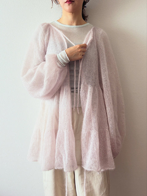 [受注販売] 糸セット Pearl Mohair で編む Foggy Mountain Blouse by Kukiko Inoue