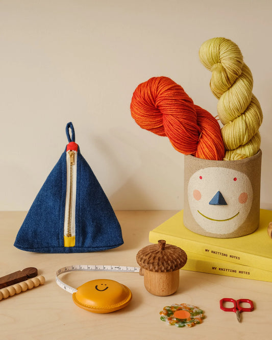 Stitch Marker Holding Acorn