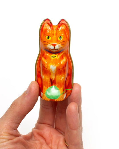 Orange Cat Tin - Stitch Markers
