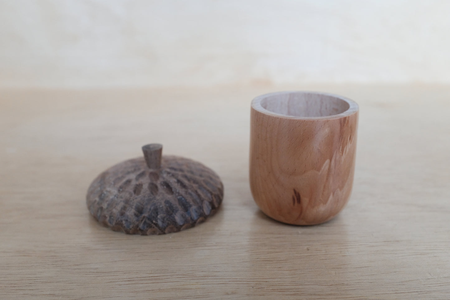 Stitch Marker Holding Acorn