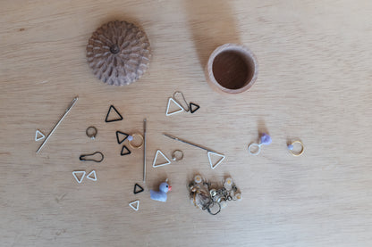 Stitch Marker Holding Acorn