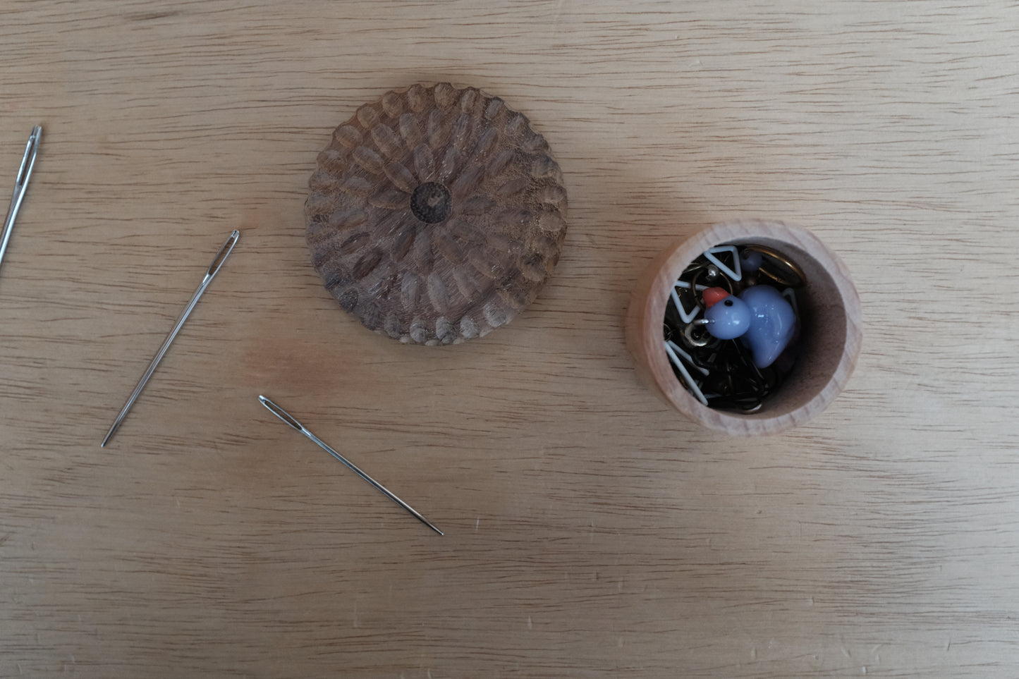Stitch Marker Holding Acorn