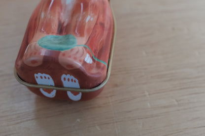 Orange Cat Tin - Stitch Markers