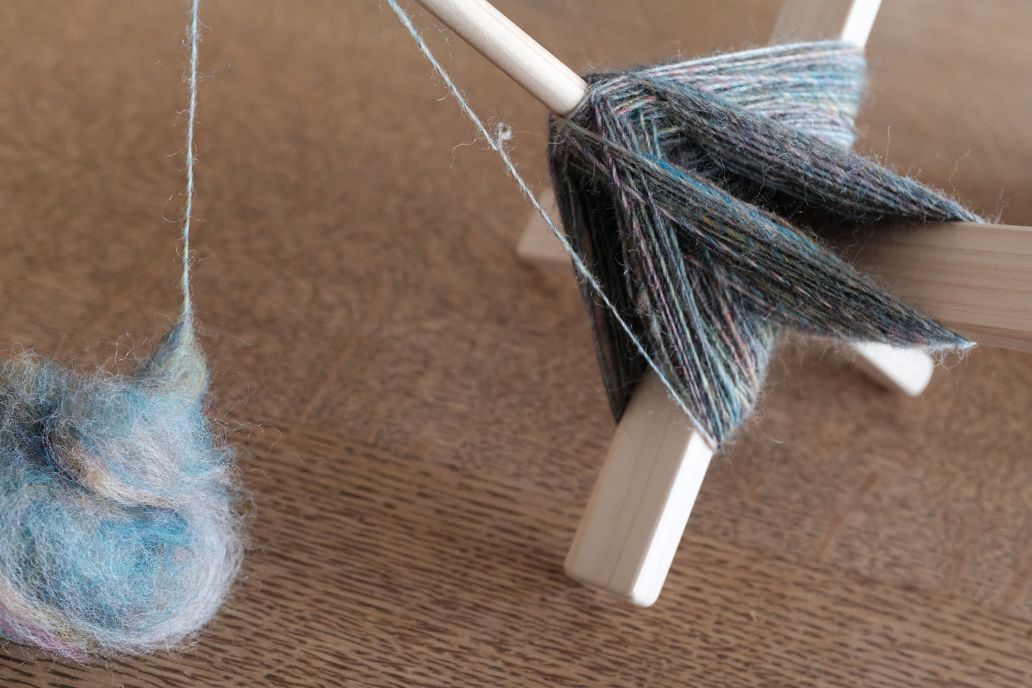 Turkish spindle made with Tokyo-grown Japanese cypress