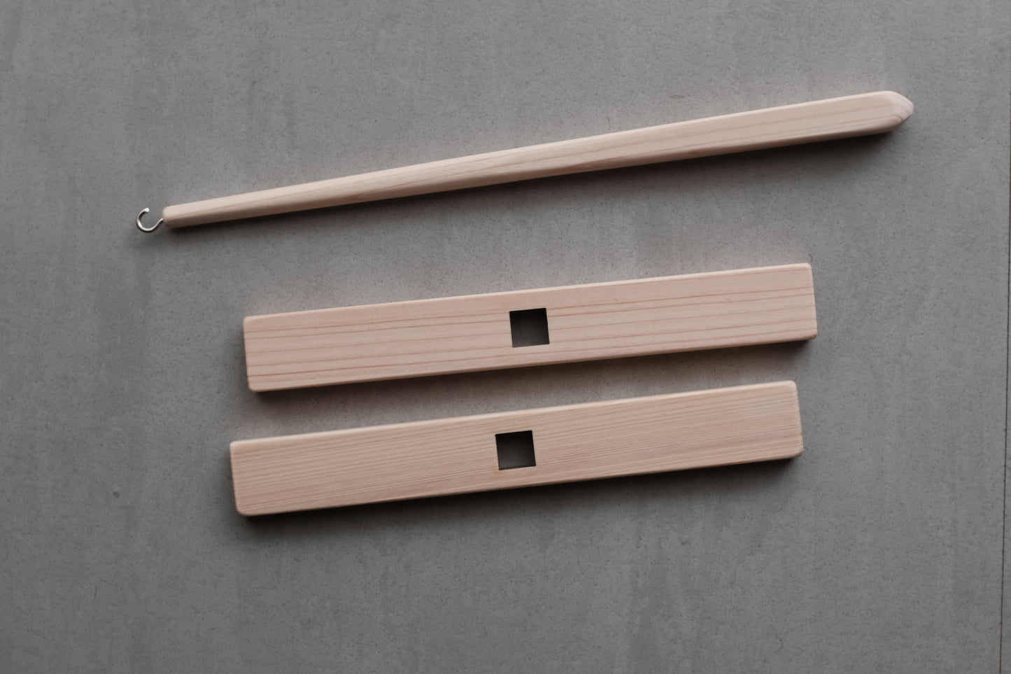 Turkish spindle made with Tokyo-grown Japanese cypress