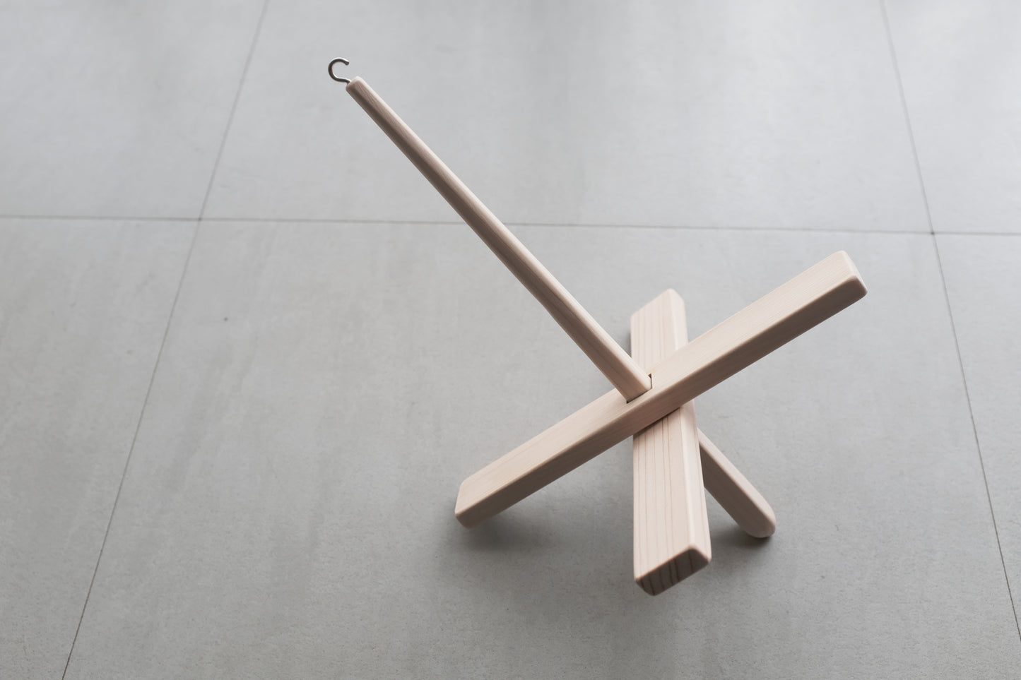Turkish spindle made with Tokyo-grown Japanese cypress