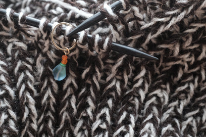 Stitch Marker  - Blue drops