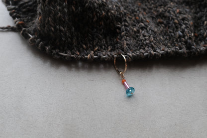 Stitch Marker  - Blue doughnut and Pink stick