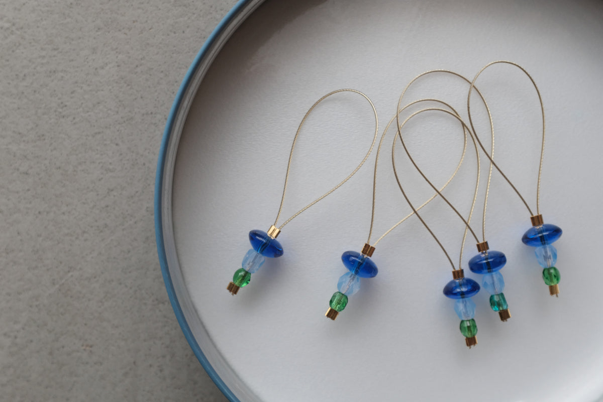 Stitch Marker  - All blue doughnut