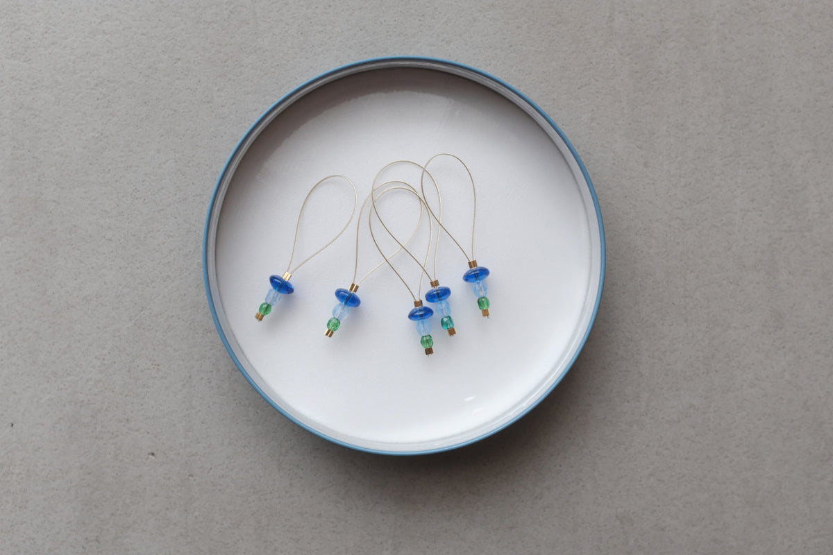 Stitch Marker  - All blue doughnut