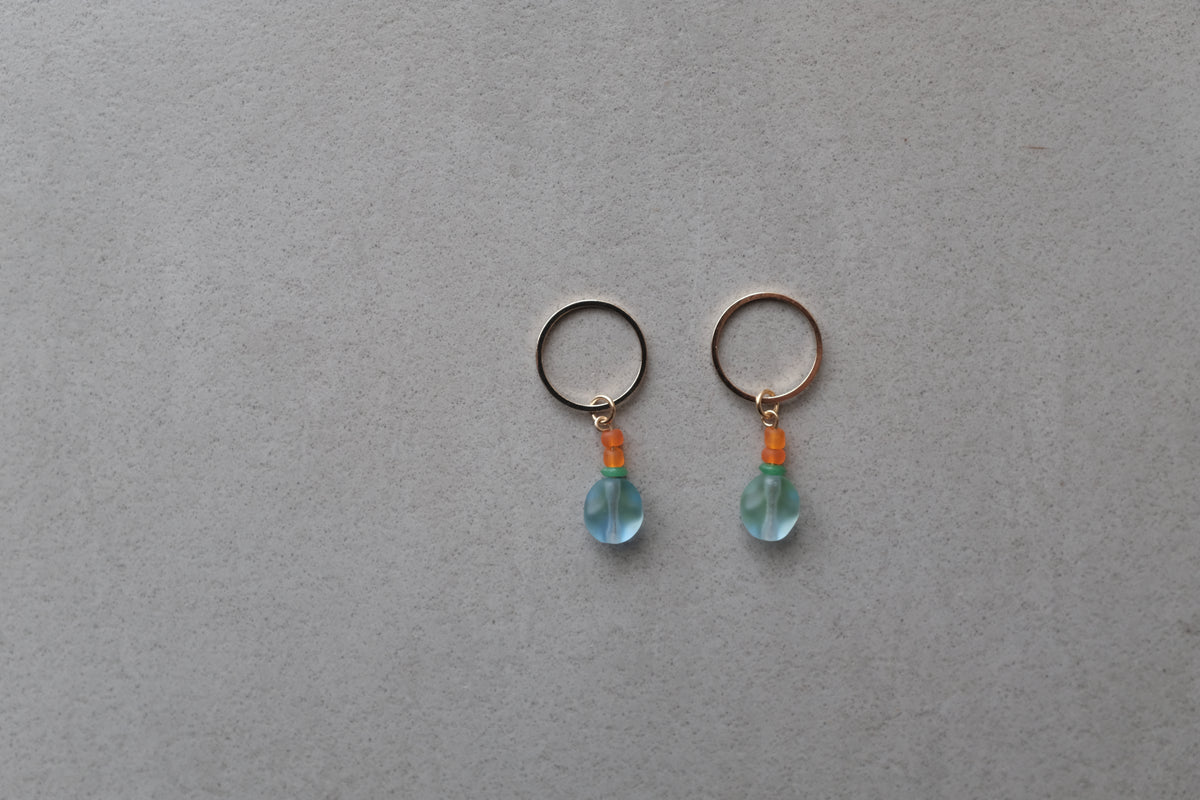 Stitch Marker  - Blue drops