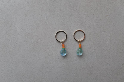 Stitch Marker  - Blue drops