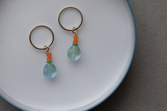 Stitch Marker  - Blue drops