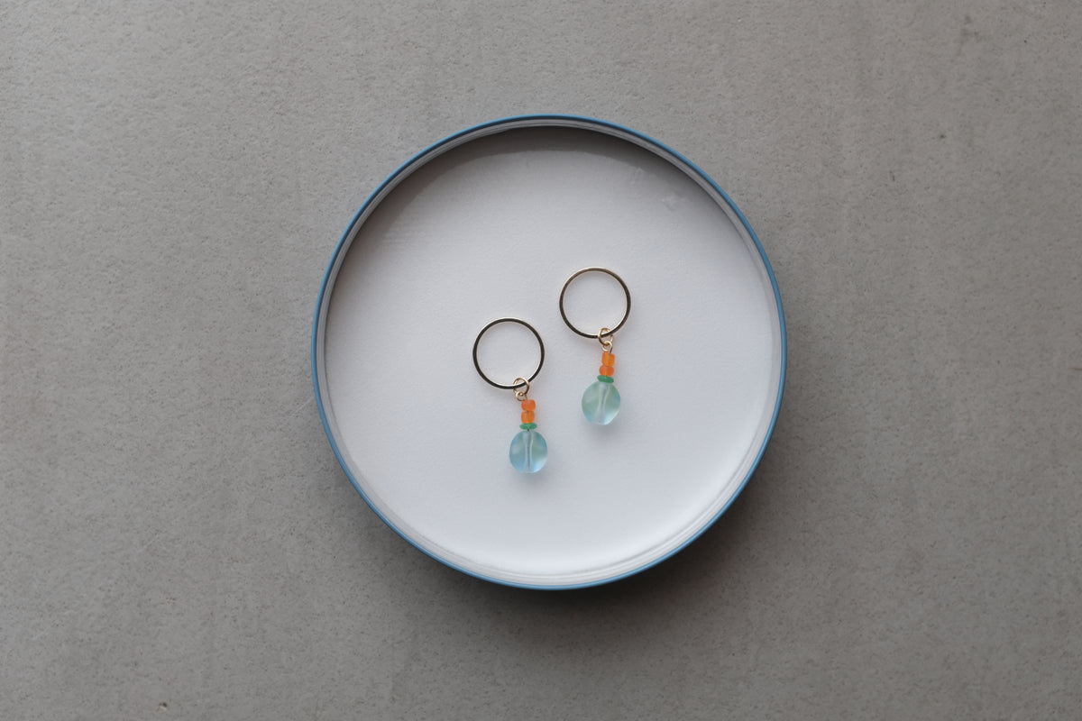 Stitch Marker  - Blue drops