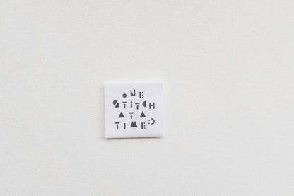 ONE STITCH AT A TIME コットンタグ