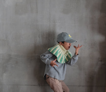 Sunny Poncho 糸セット - Laurel x Rustic Space Dye