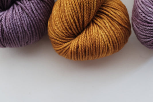 Sunny Poncho 糸セット - Periwinkle x Marigold