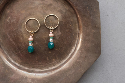 Stitch Marker  - Emerald crystal