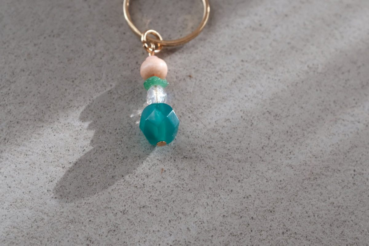 Stitch Marker  - Emerald crystal