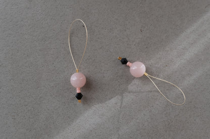Stitch Marker  - Pink jadeit