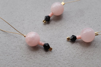 Stitch Marker  - Pink jadeit