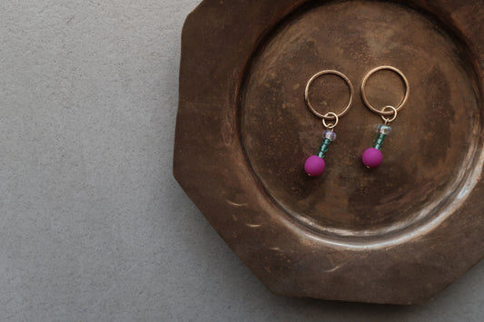 Stitch Marker  - Purple balls