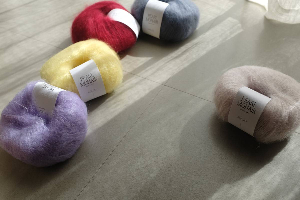 [受注販売] 糸セット Pearl Mohair で編む Foggy Mountain Blouse by Kukiko Inoue