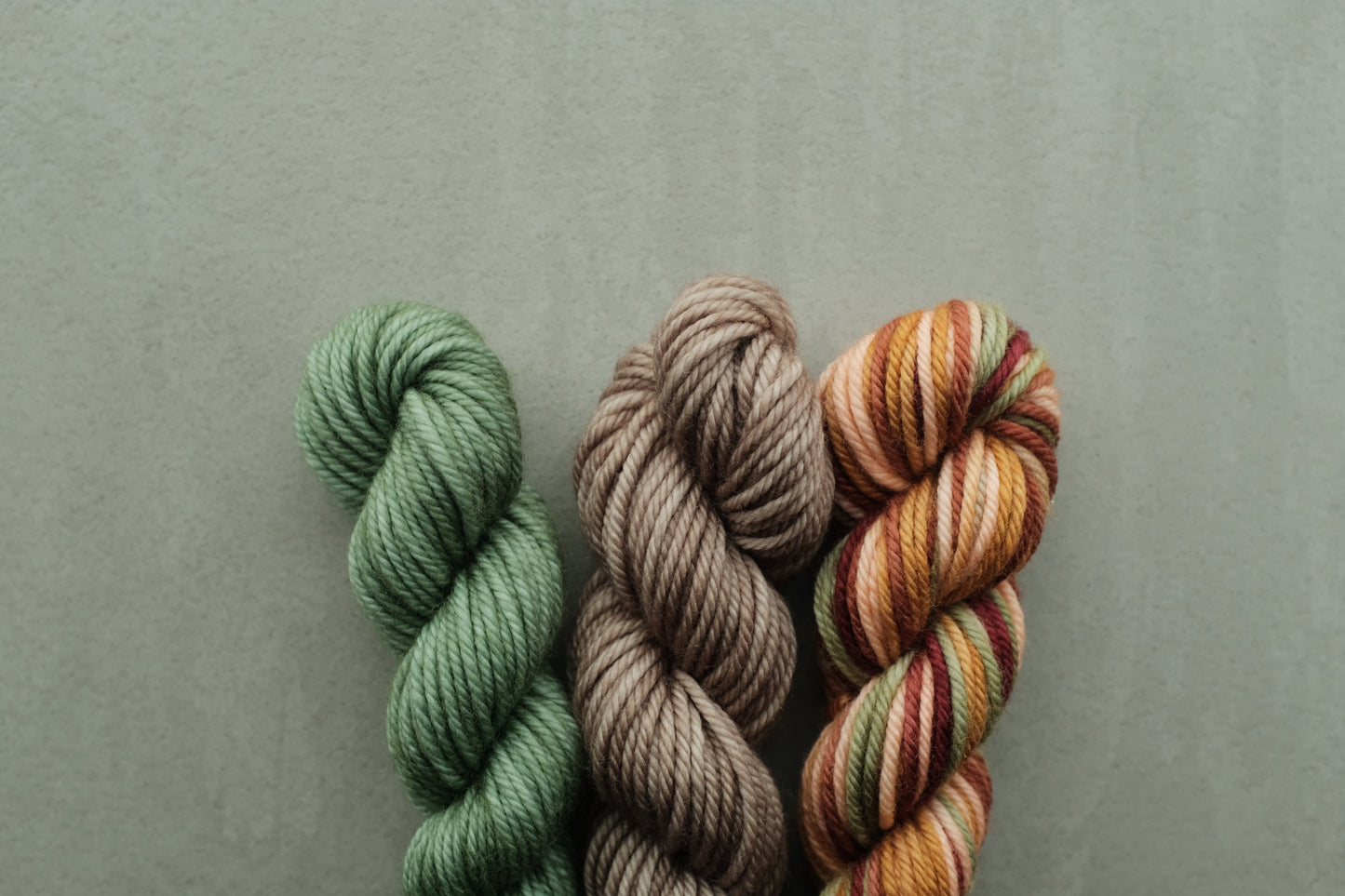 RWS Merino Wool 20g 3かせセット - Jadeite, Rustic Space Dye...