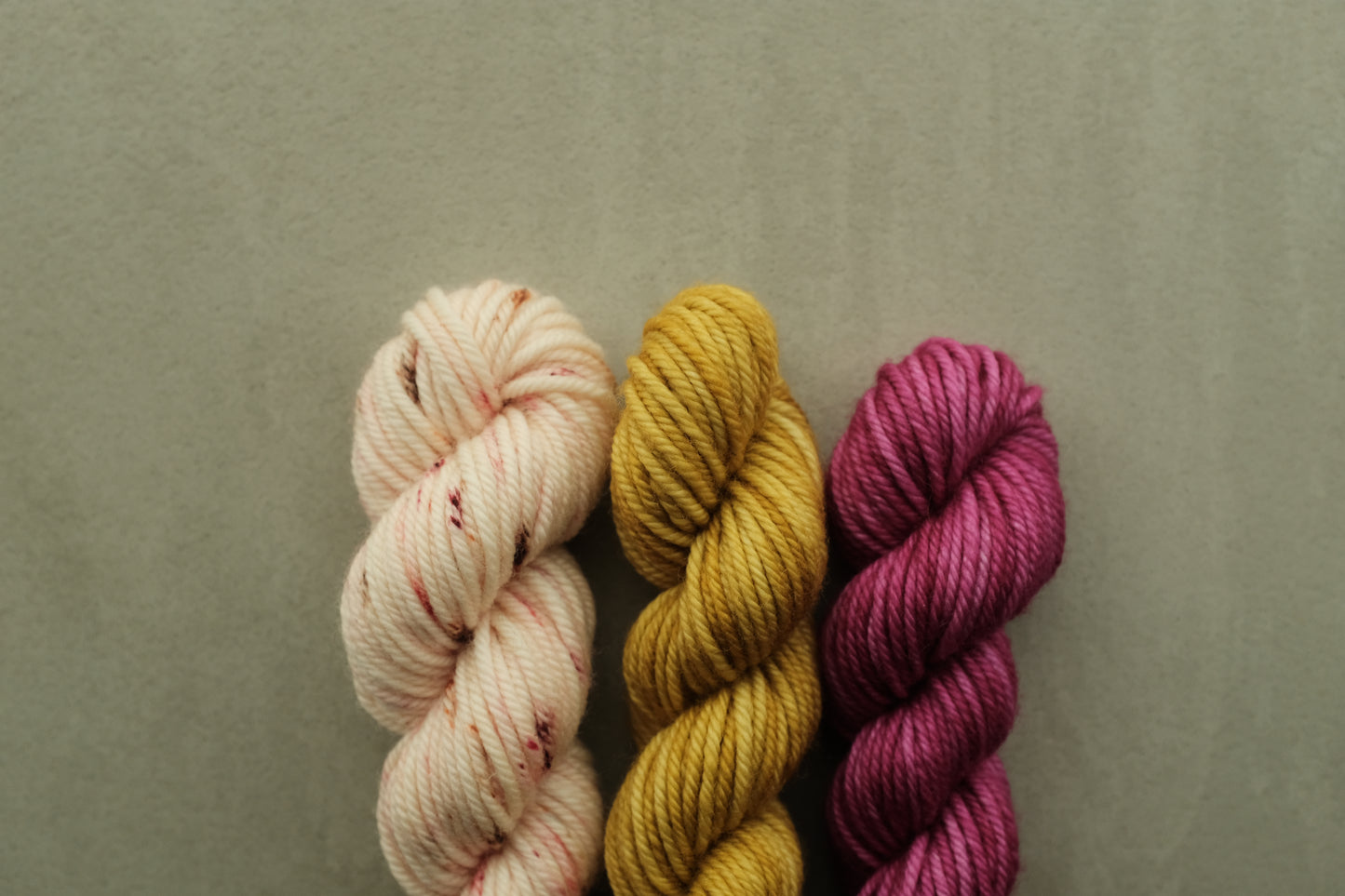 RWS Merino Wool 20g 3かせセット - Fuchsia, Dusty Rose Confetti...