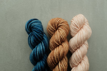RWS Merino Wool 20g 3かせセット - Ocean Space Dye, Faded Rose...