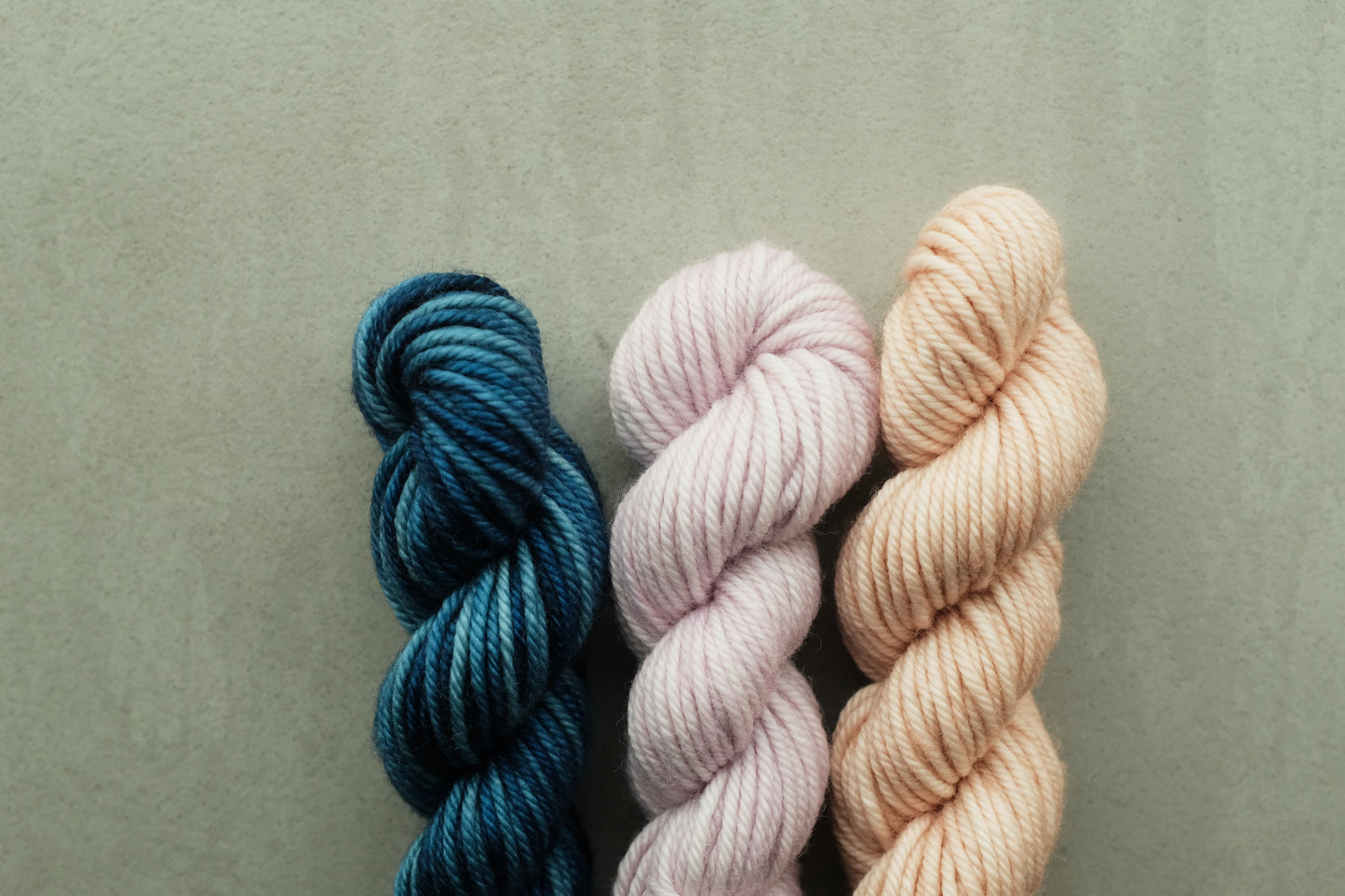 RWS Merino Wool 20g 3かせセット - Ocean Space Dye, Faded Rose...