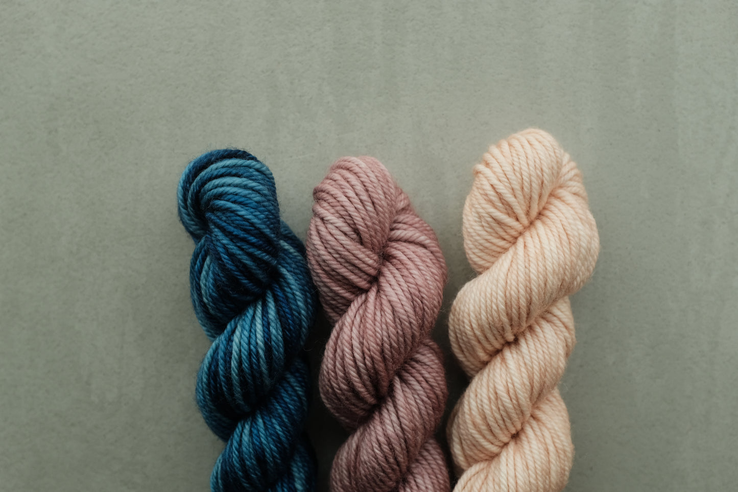 RWS Merino Wool 20g 3かせセット - Ocean Space Dye, Faded Rose...