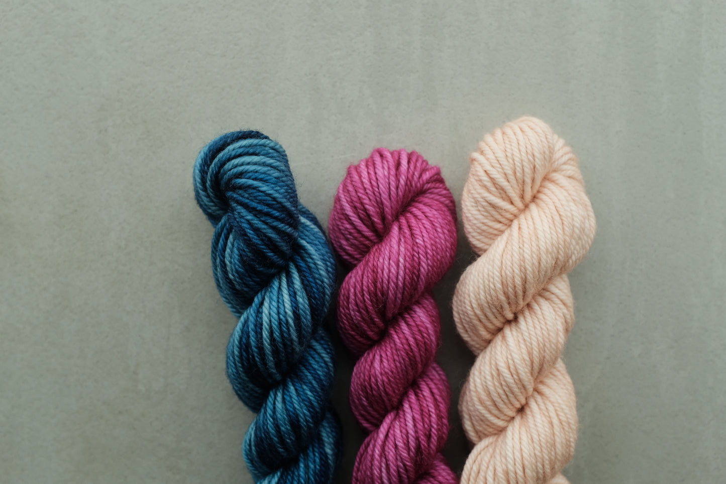 RWS Merino Wool 20g 3かせセット - Ocean Space Dye, Faded Rose...