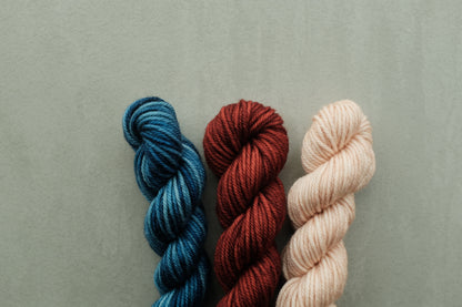 RWS Merino Wool 20g 3かせセット - Ocean Space Dye, Faded Rose...