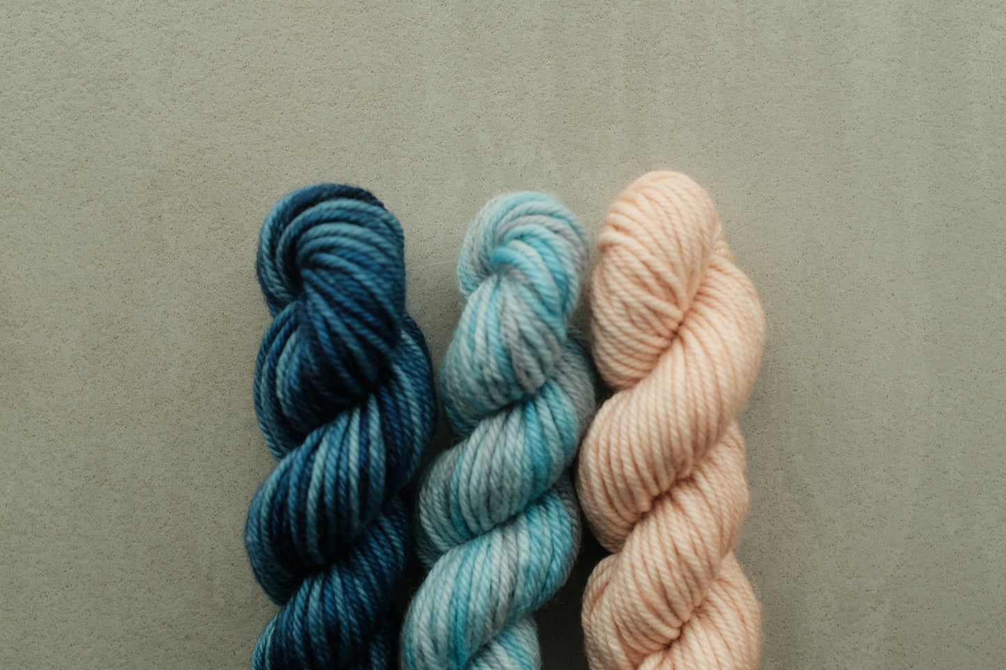 RWS Merino Wool 20g 3かせセット - Ocean Space Dye, Faded Rose...